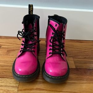 Hot pink doc martens !!